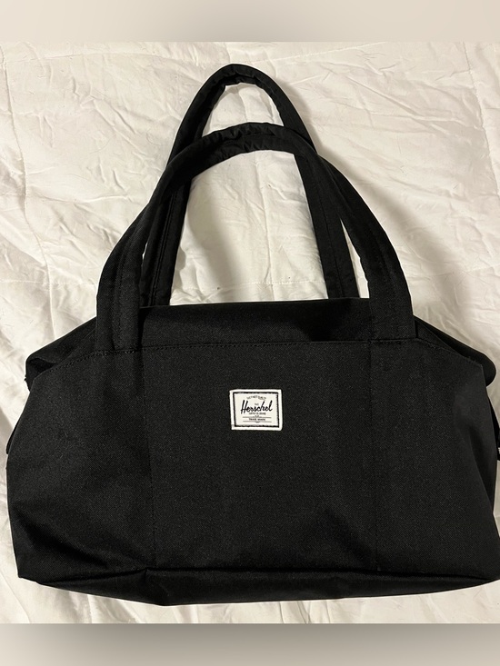 Herschel Supply Company Handbags - Herschel Supply Company Black Duffel Tote with Logo Patch